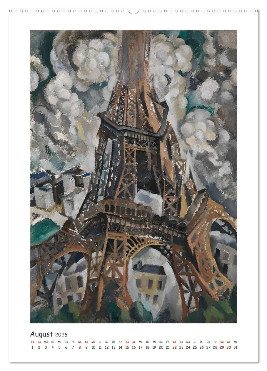 Bild: 9783516302059 | Eiffelturm - Robert Delaunay (Wandkalender 2026 DIN A2 hoch),...