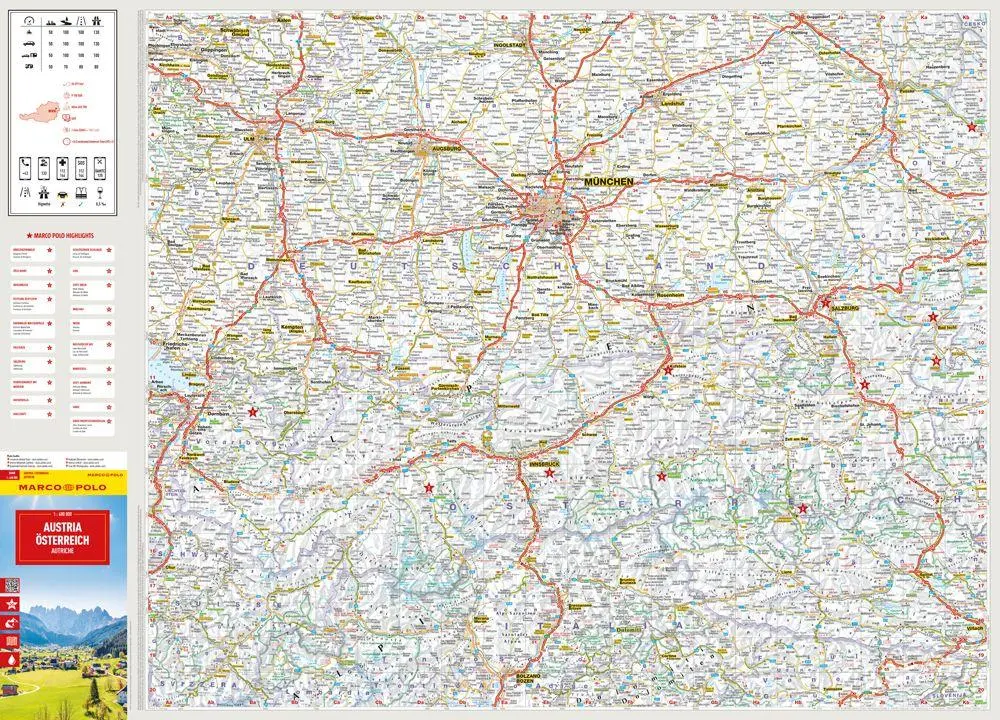 Bild: 9783575022059 | MARCO POLO Reisekarte Österreich 1:400.000 | (Land-)Karte | Deutsch