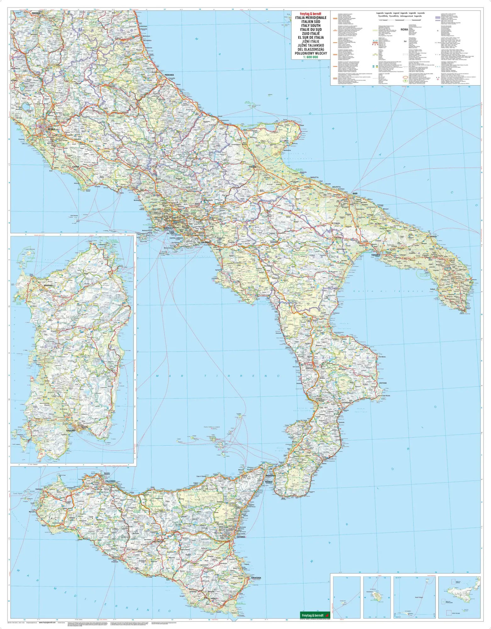 Bild: 9783707922059 | Italien, Straßenkarte 1:600.000, freytag &amp; berndt | freytag &amp; berndt