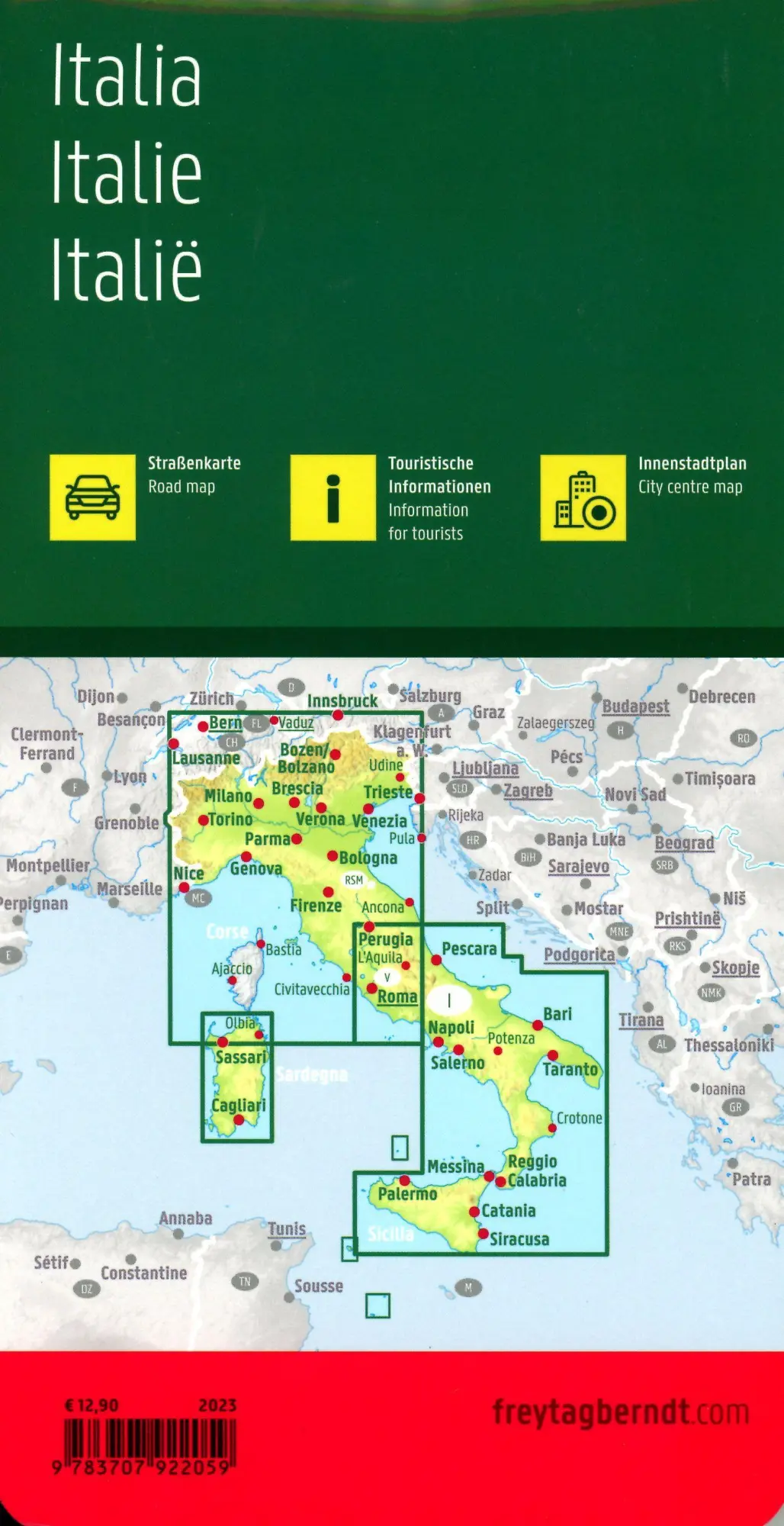 Bild: 9783707922059 | Italien, Straßenkarte 1:600.000, freytag &amp; berndt | freytag &amp; berndt