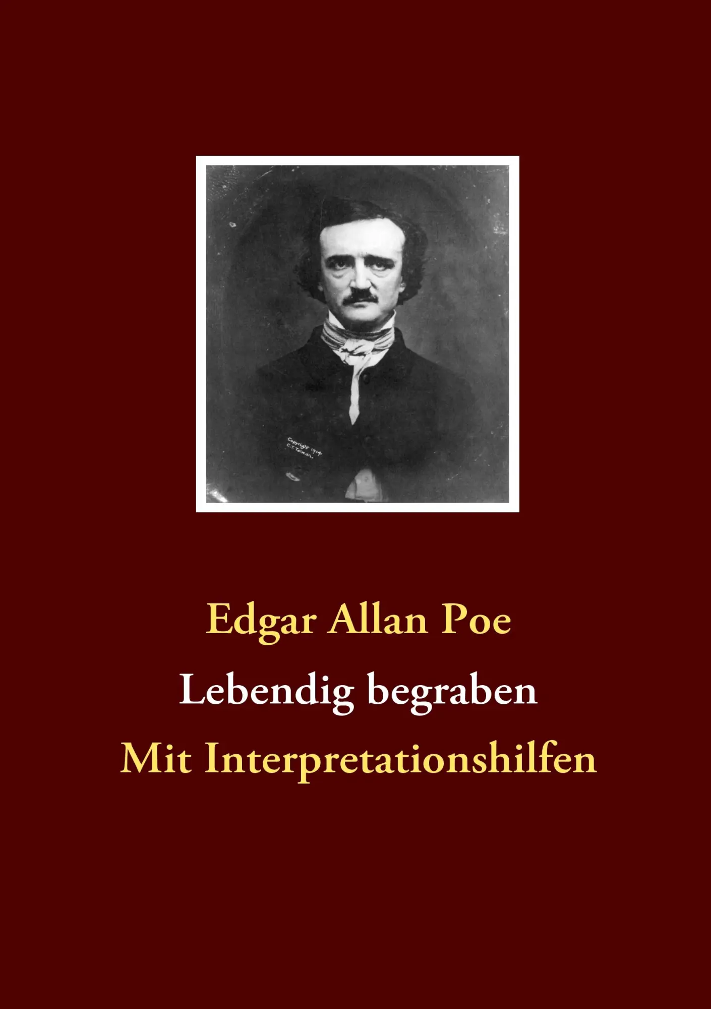 Cover: 9783837092059 | Lebendig begraben | Mit Interpretationshilfen | Edgar Allan Poe | Buch