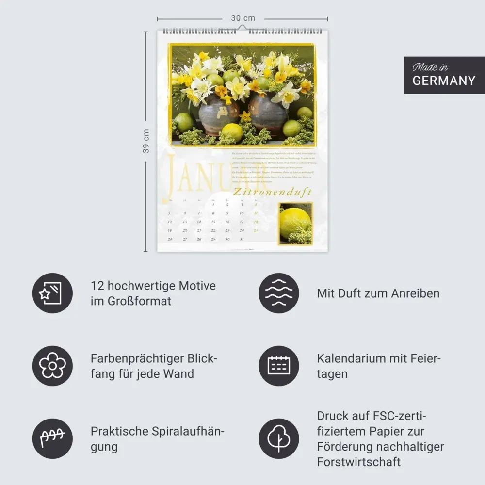 Bild: 9783839902059 | Duftkalender 2026 | Rita Bellmann | Kalender | Spiralbindung | Deutsch