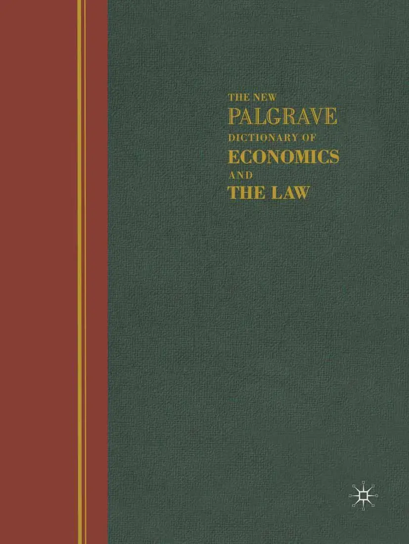 Cover: 9781561592159 | The New Palgrave Dictionary of Economics and the Law | Peter Newman