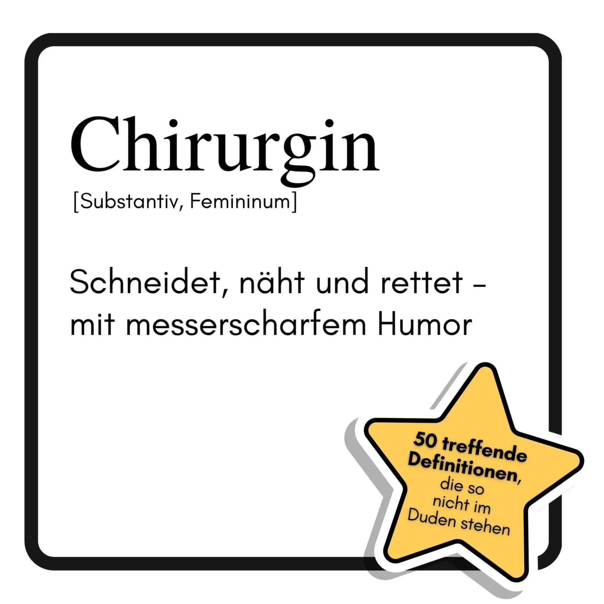 Cover: 9783759182159 | Chirurgin | Schneidet, näht und rettet mit messerscharfem Humor | Buch