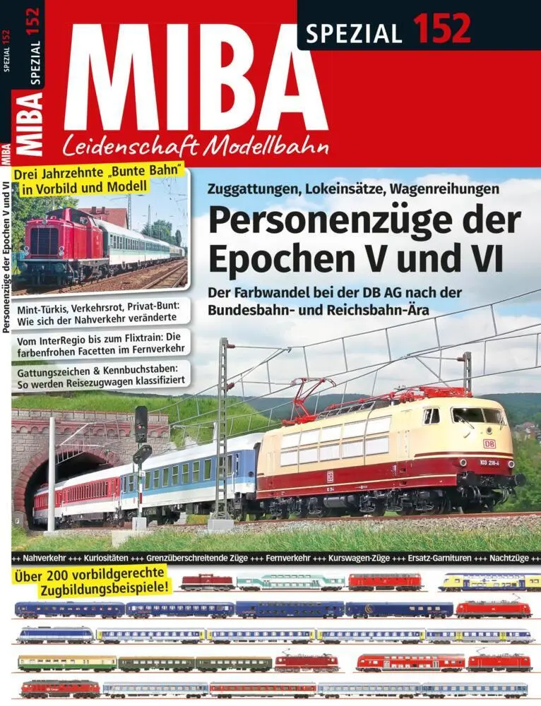 Cover: 9783987022159 | Reisezüge der Epochen V und VI | MIBA Spezial 152/2025 | Broschüre
