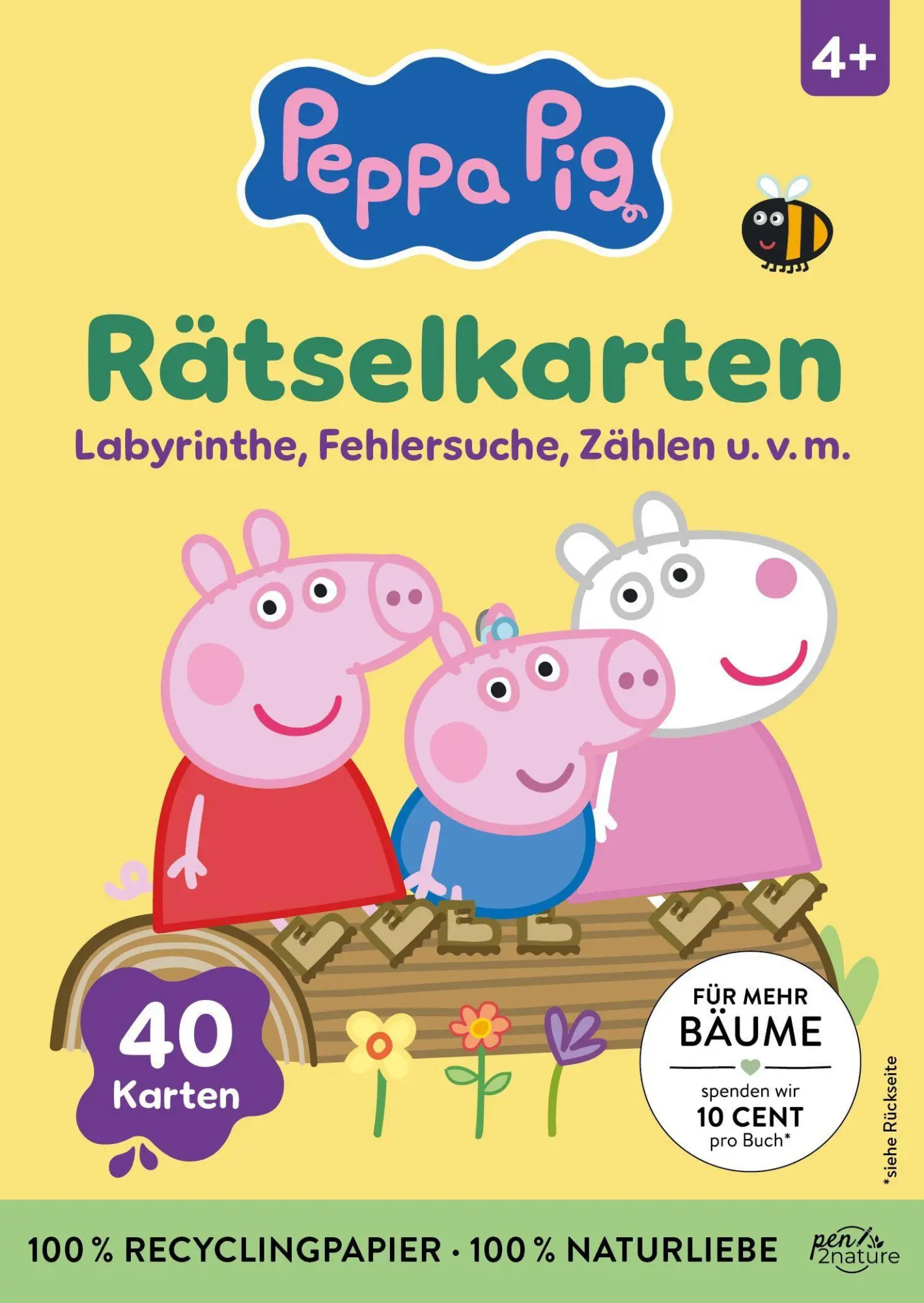 Cover: 9783987642159 | Peppa Pig Rätselkarten: Labyrinthe, Fehlersuche, Zählen u. v. m.