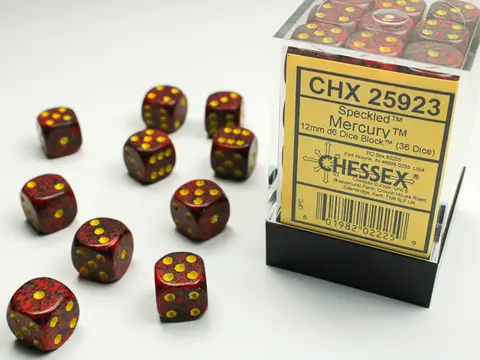 Cover: 601982022259 | Speckled® 12mm d6 Mercury™ Dice Block™ (36 dice) | deutsch | Chessex