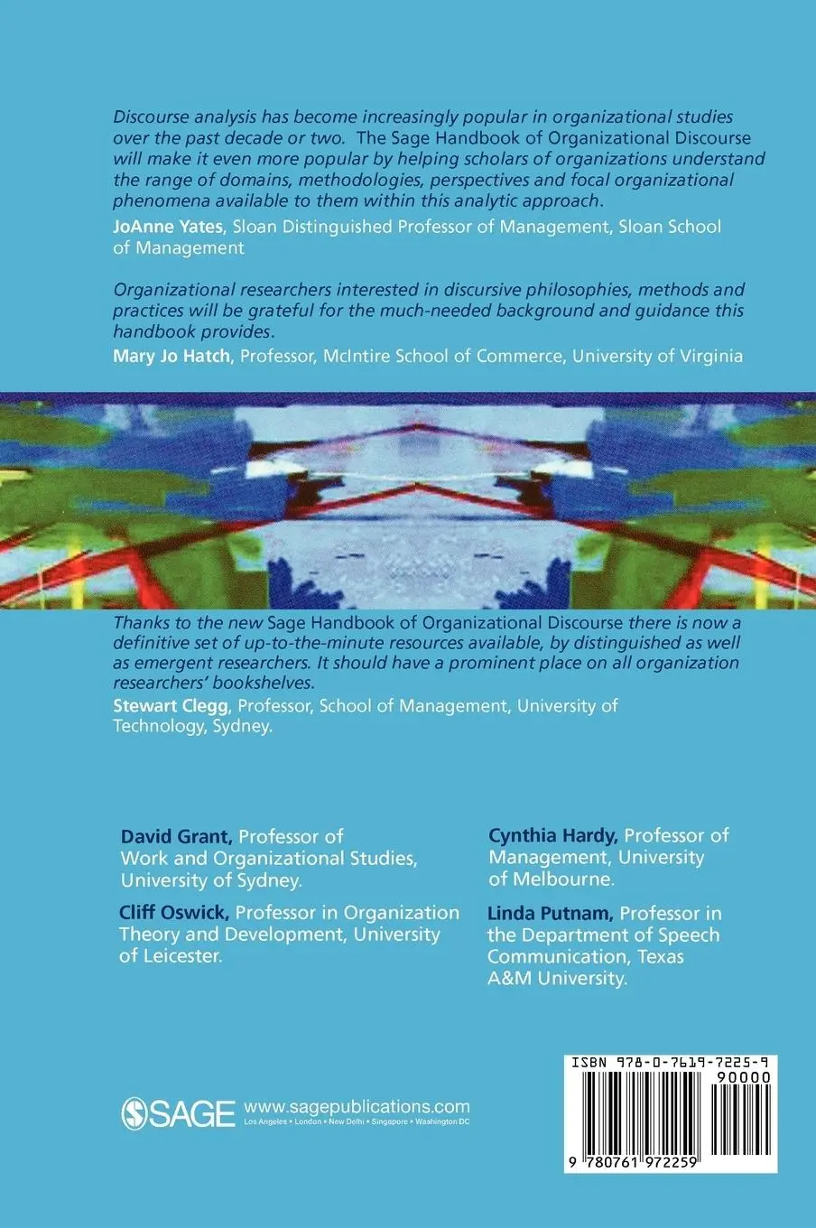Rückseite: 9780761972259 | The SAGE Handbook of Organizational Discourse | David Grant (u. a.)