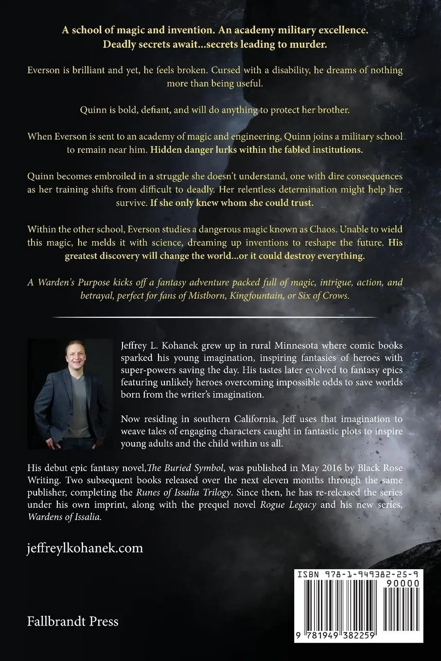 Rückseite: 9781949382259 | A Warden's Purpose | Jeffrey L. Kohanek | Taschenbuch | Englisch