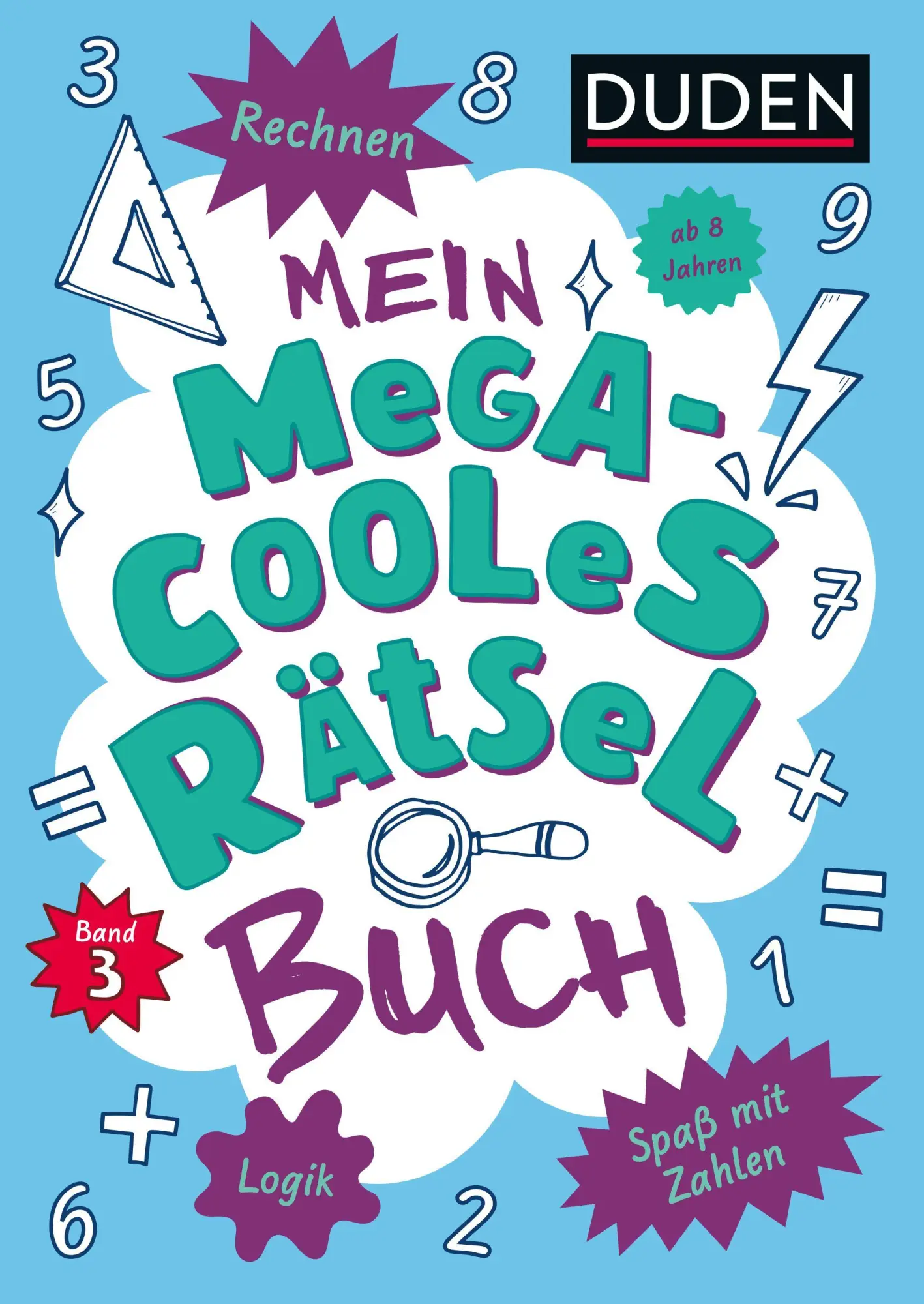 Cover: 9783411722259 | Mein megacooles Rätselbuch - Rechnen Logik Spaß mit Zahlen - ab 8...