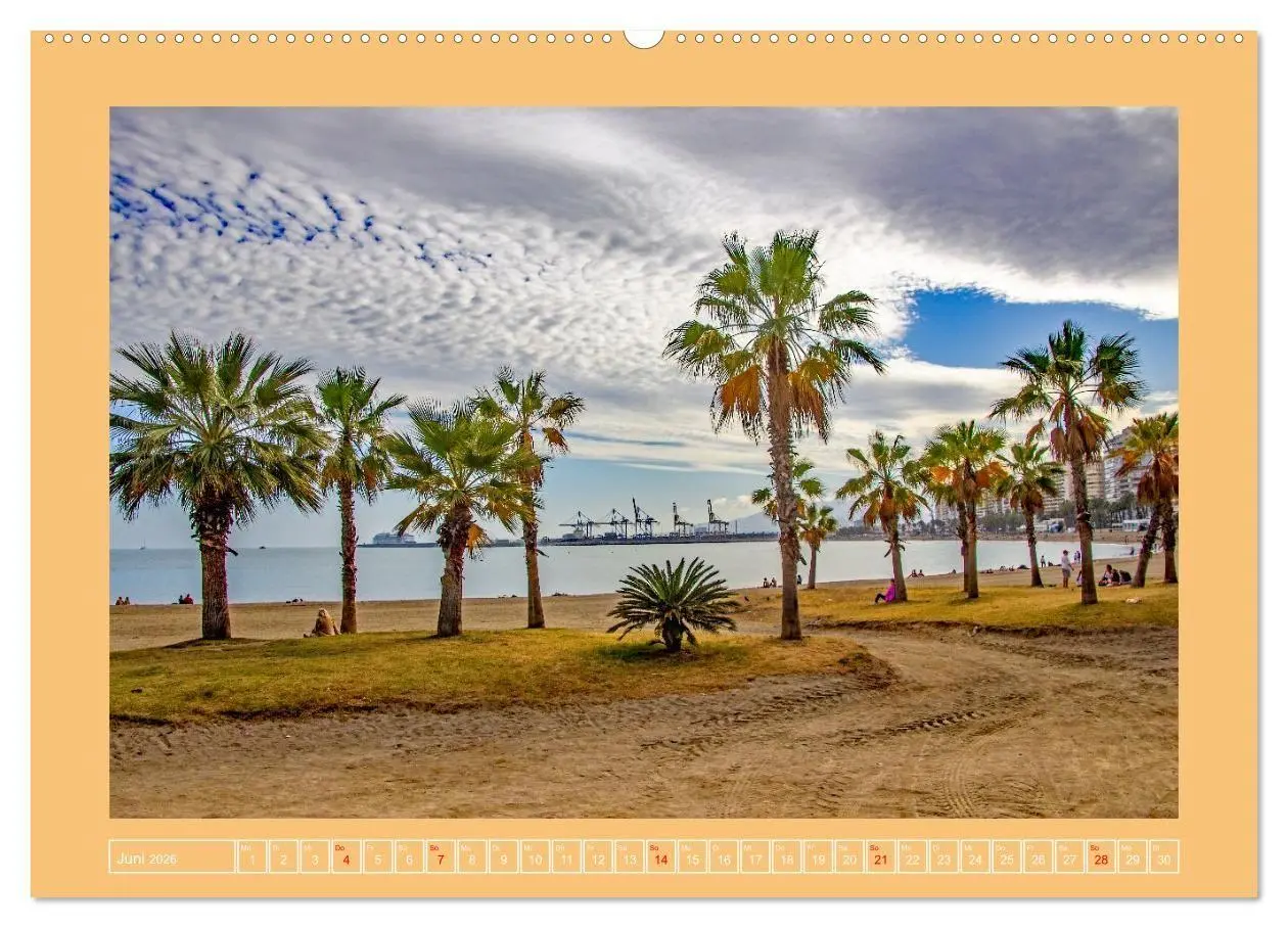 Bild: 9783516692259 | Ein Herz für Málaga (Wandkalender 2026 DIN A2 quer), CALVENDO...