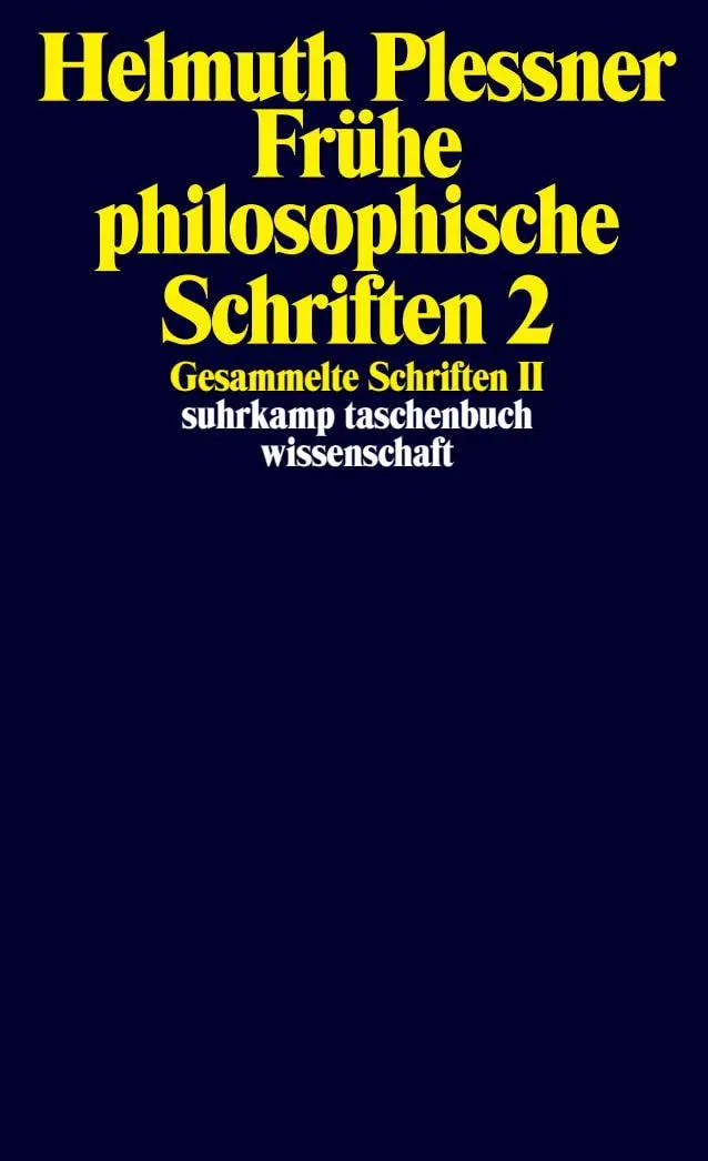 Cover: 9783518292259 | Gesammelte Schriften in zehn Bänden | Helmuth Plessner | Taschenbuch