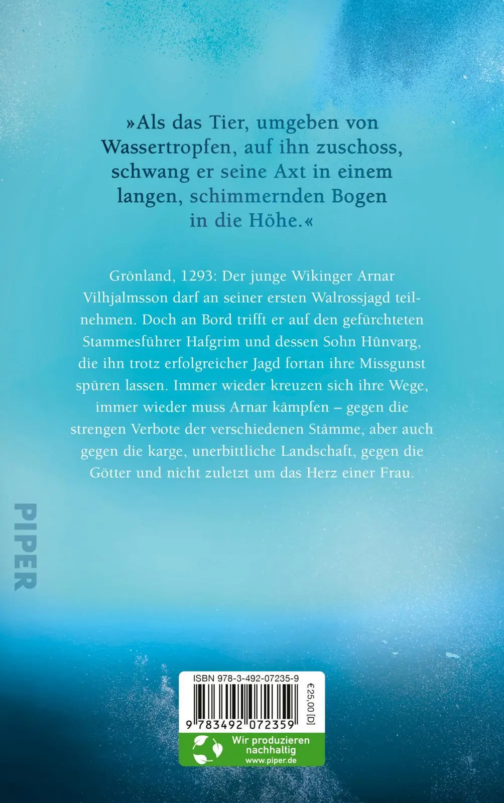 Rückseite: 9783492072359 | Eisiges Land | Roman Der preisgekrönte norwegische Wikinger-Roman