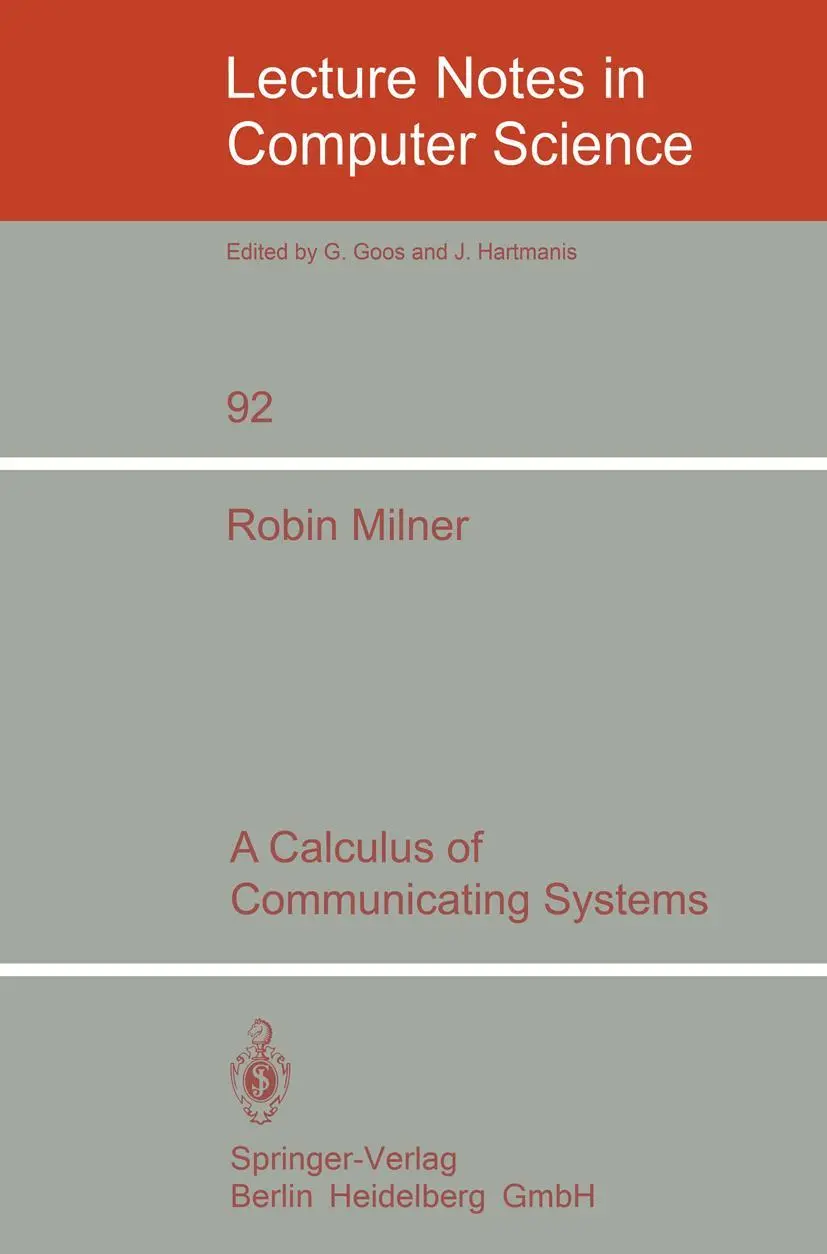 Cover: 9783540102359 | A Calculus of Communicating Systems | R. Milner | Taschenbuch | 1980