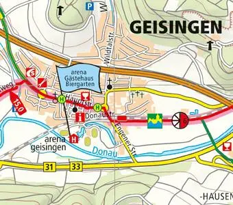 Bild: 9783899202359 | Radtourenkarte Donau-Radweg 01. Donaueschingen - Passau 1 : 50 000
