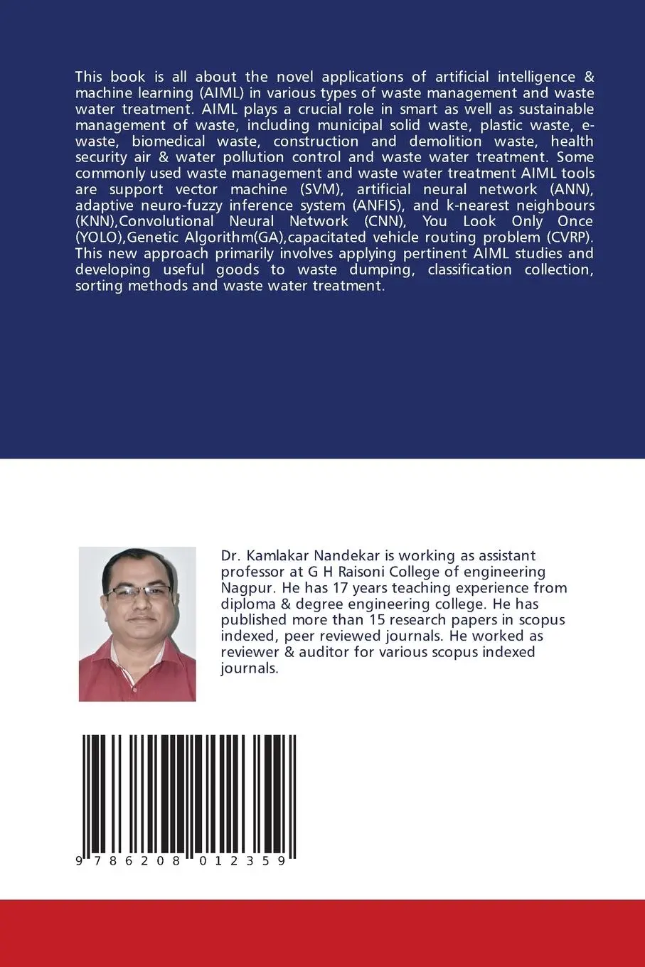 Rückseite: 9786208012359 | Novel Applications of AIML in Waste Management &amp; Water Treatment