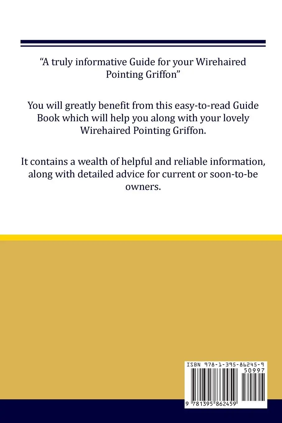 Rückseite: 9781395862459 | Wirehaired Pointing Griffon (Korthals Griffon) Guide Wirehaired...