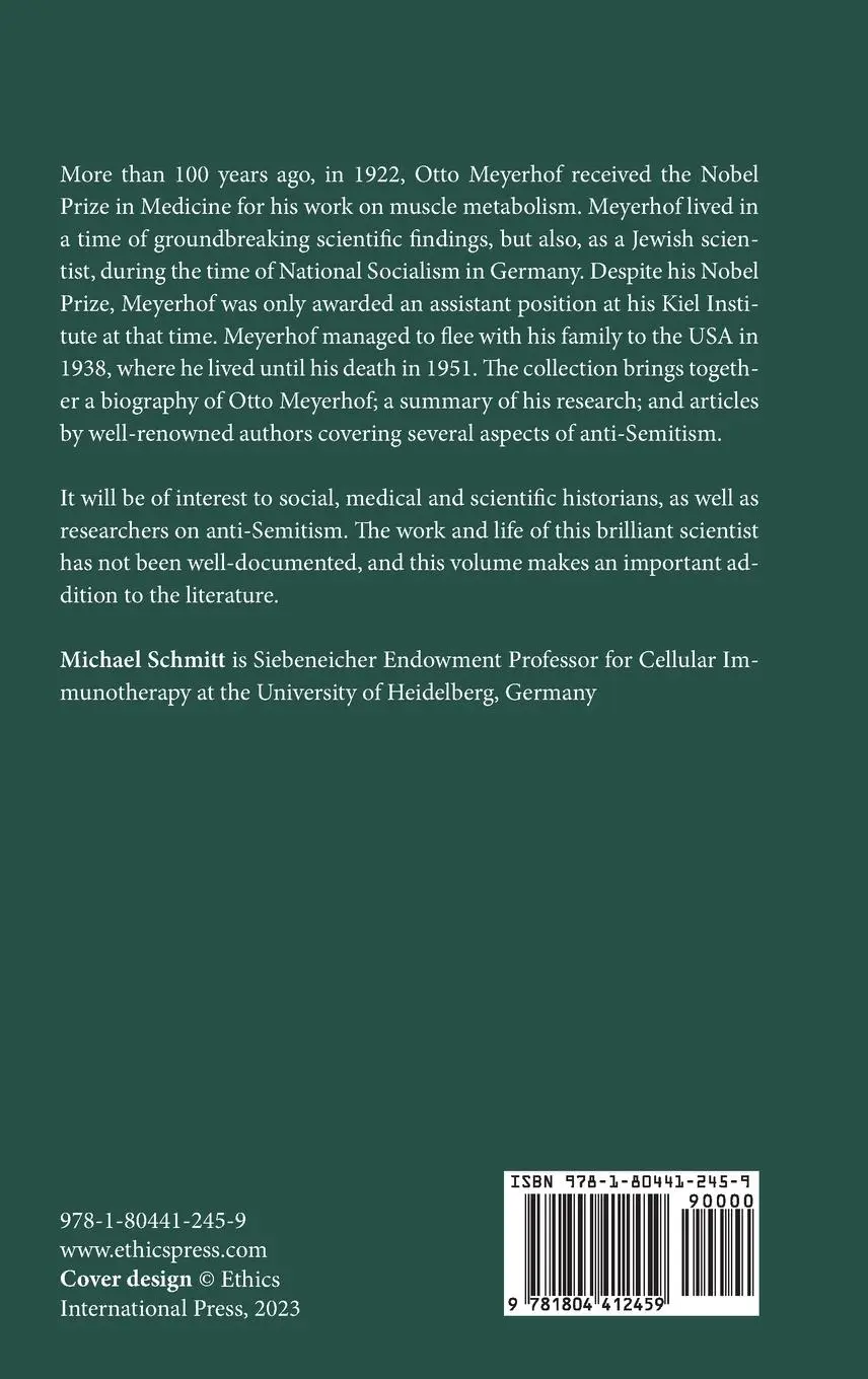 Rückseite: 9781804412459 | Otto Meyerhof | The Difficult Life of a Nobel Prize Winner | Schmitt