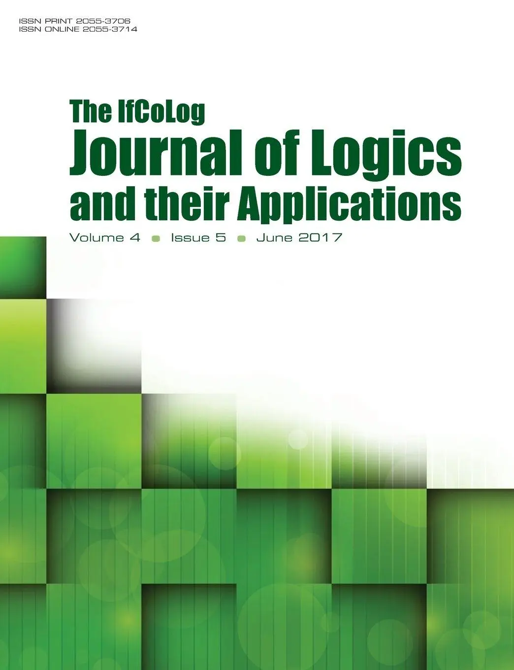 Cover: 9781848902459 | Ifcolog Journal of Logics and their Applications. Volume 4, number 5