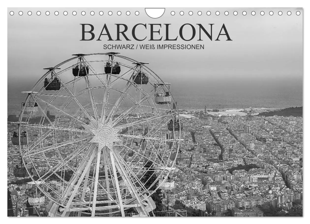 Cover: 9783516122459 | Barcelona Schwarz / Weiß Impressionen (Wandkalender 2026 DIN A4...