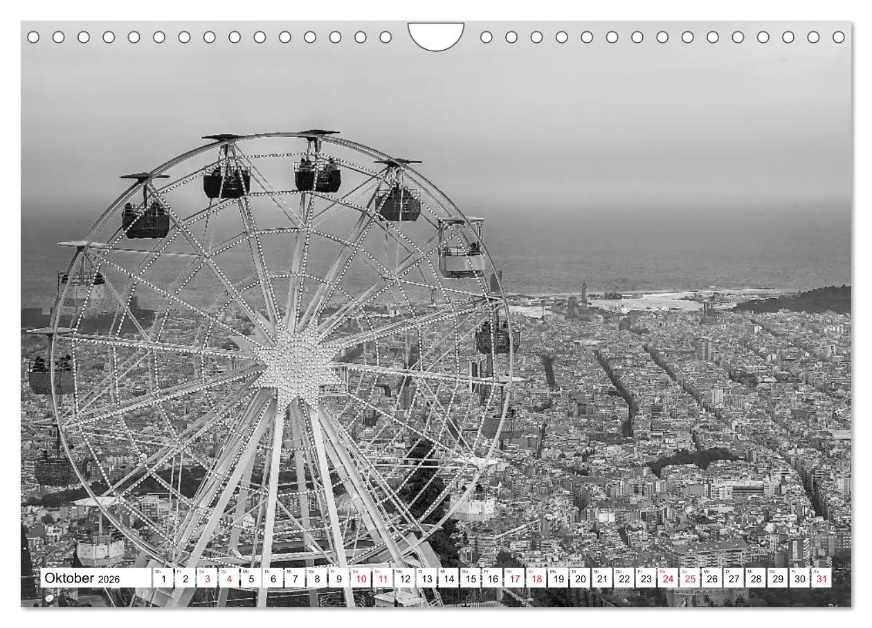 Bild: 9783516122459 | Barcelona Schwarz / Weiß Impressionen (Wandkalender 2026 DIN A4...