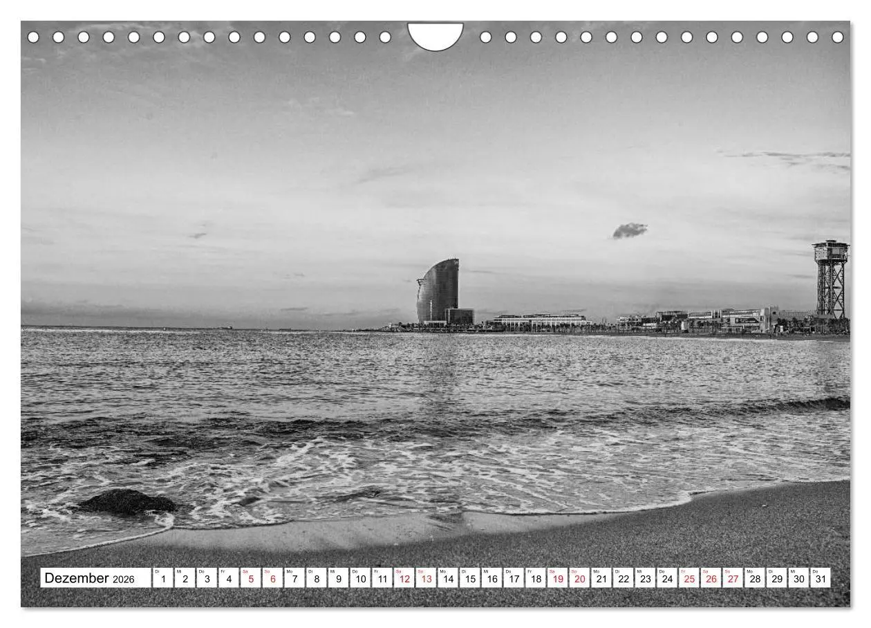 Bild: 9783516122459 | Barcelona Schwarz / Weiß Impressionen (Wandkalender 2026 DIN A4...