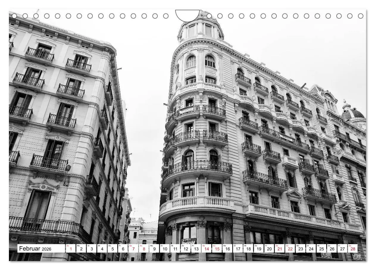 Bild: 9783516122459 | Barcelona Schwarz / Weiß Impressionen (Wandkalender 2026 DIN A4...