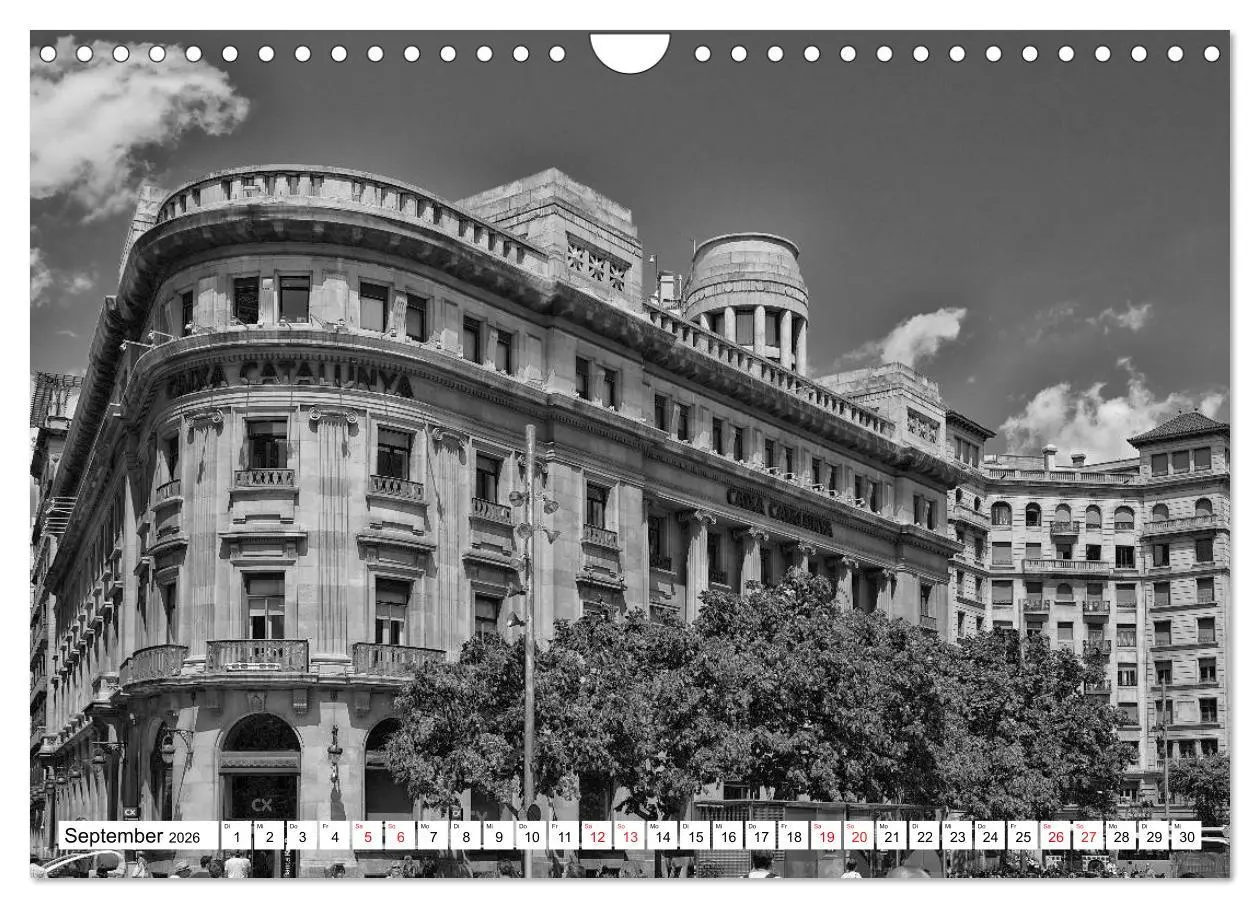 Bild: 9783516122459 | Barcelona Schwarz / Weiß Impressionen (Wandkalender 2026 DIN A4...