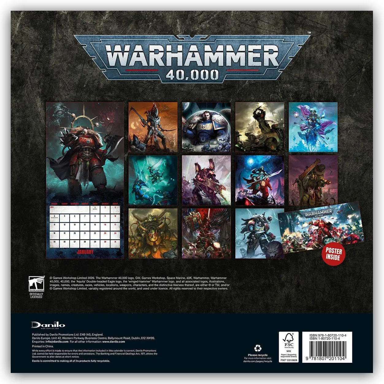 Bild: 9783803532459 | Warhammer 2027 - Wandkalender | Danilo Promotion Ltd | Kalender | 2027