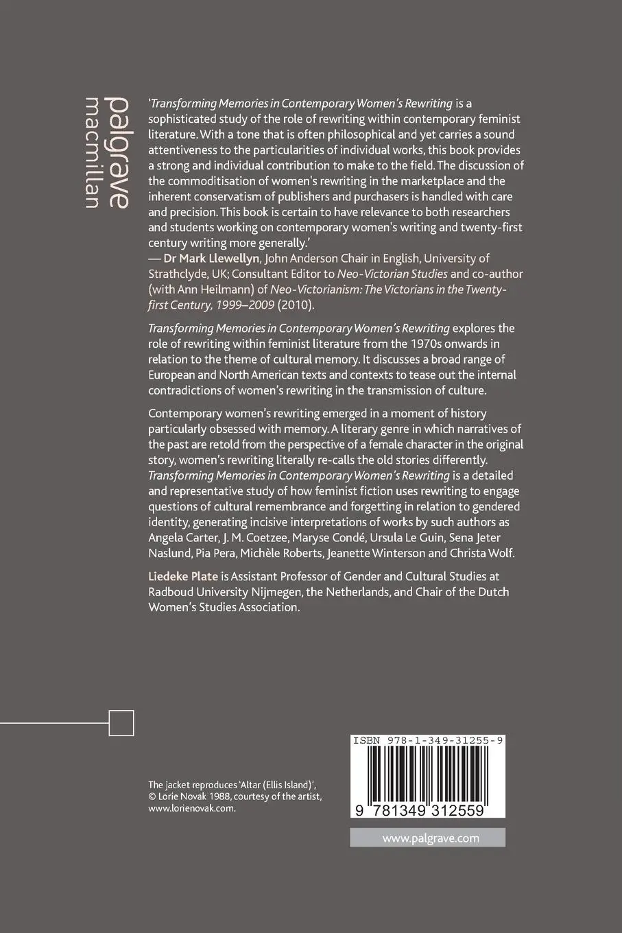 Rückseite: 9781349312559 | Transforming Memories in Contemporary Women's Rewriting | L. Plate