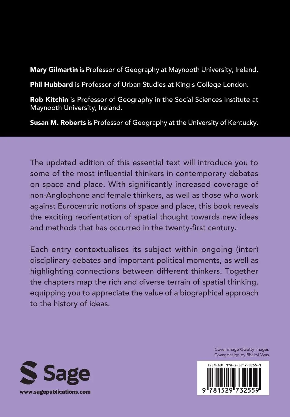 Rückseite: 9781529732559 | Key Thinkers on Space and Place | Mary Gilmartin (u. a.) | Taschenbuch