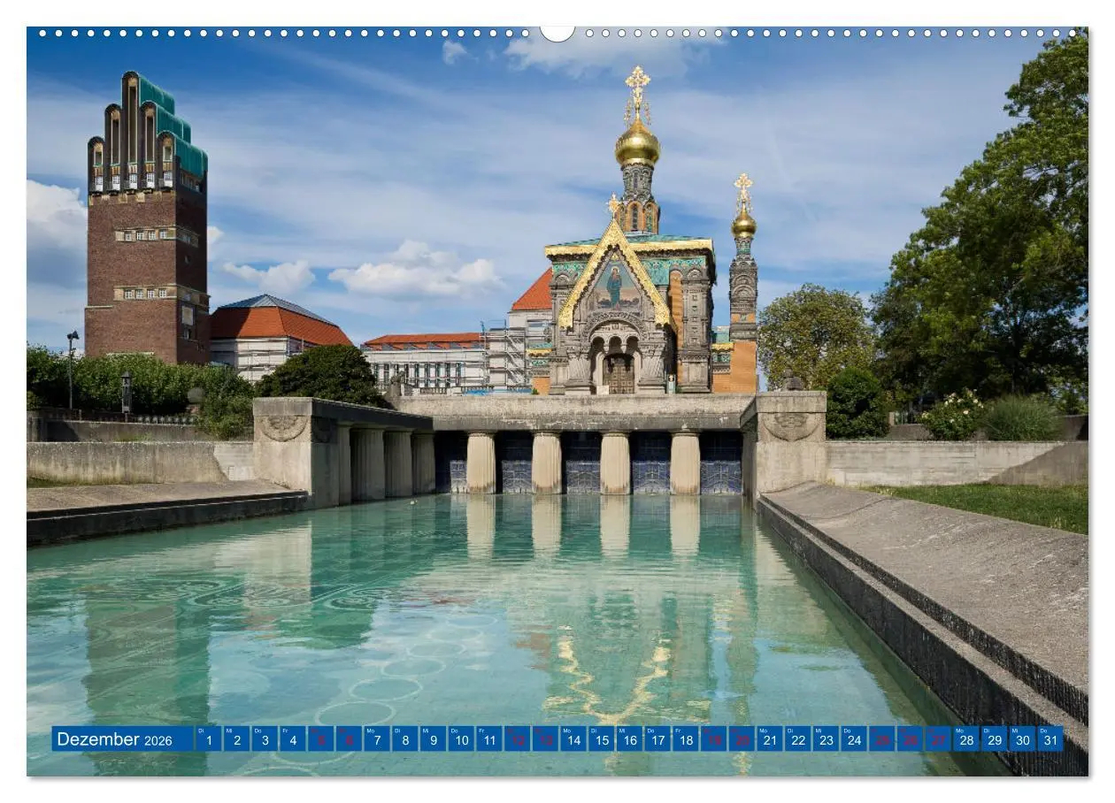 Bild: 9783457572559 | Darmstadt - Mathildenhöhe und Altstadt (Wandkalender 2026 DIN A2...