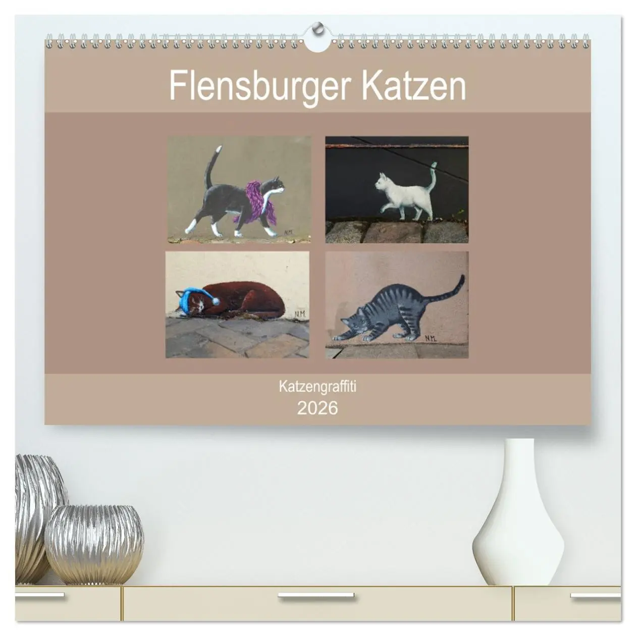 Cover: 9783457712559 | Flensburger Katzen (hochwertiger Premium Wandkalender 2026 DIN A2...