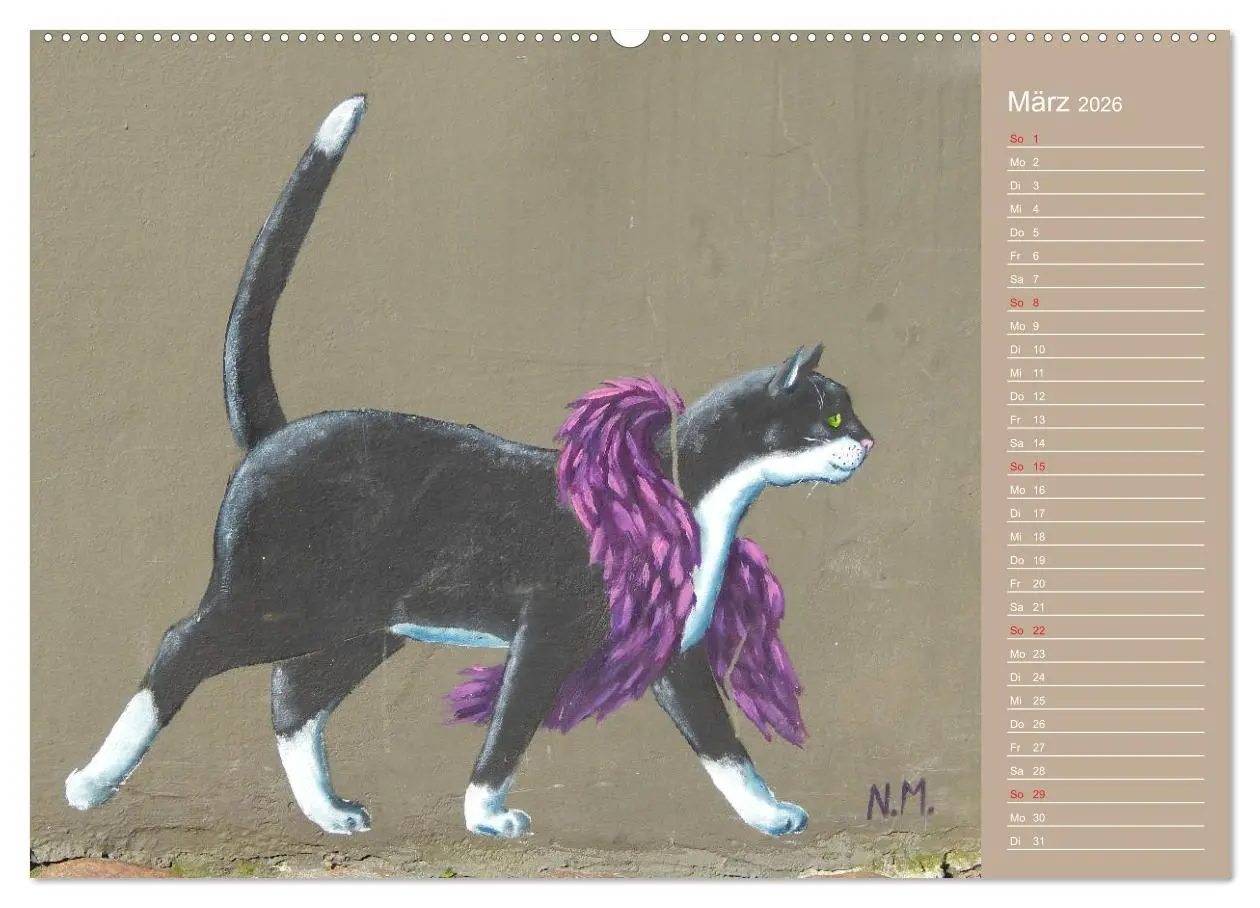 Bild: 9783457712559 | Flensburger Katzen (hochwertiger Premium Wandkalender 2026 DIN A2...