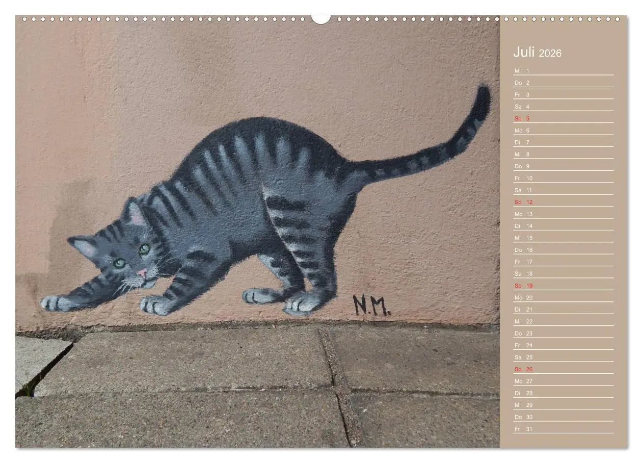 Bild: 9783457712559 | Flensburger Katzen (hochwertiger Premium Wandkalender 2026 DIN A2...