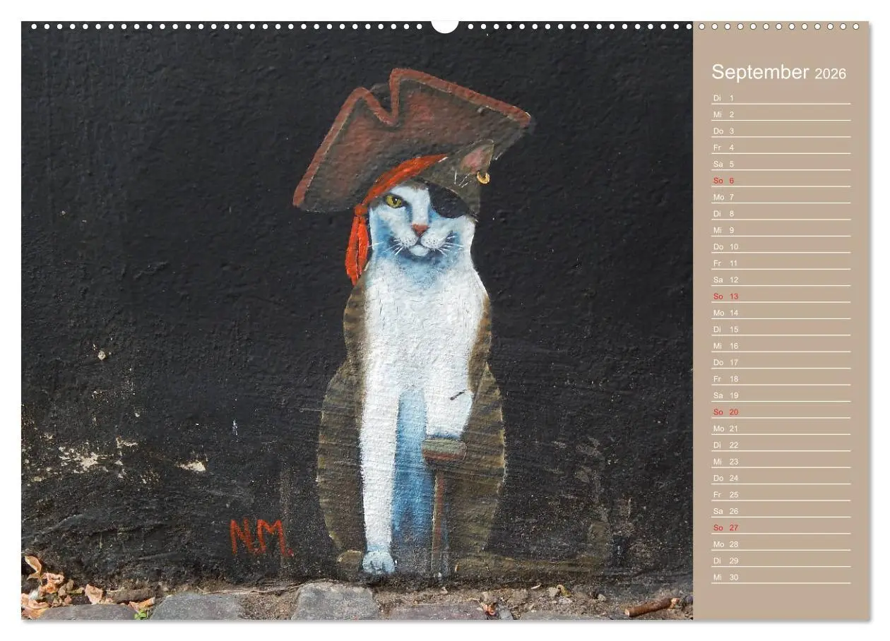 Bild: 9783457712559 | Flensburger Katzen (hochwertiger Premium Wandkalender 2026 DIN A2...
