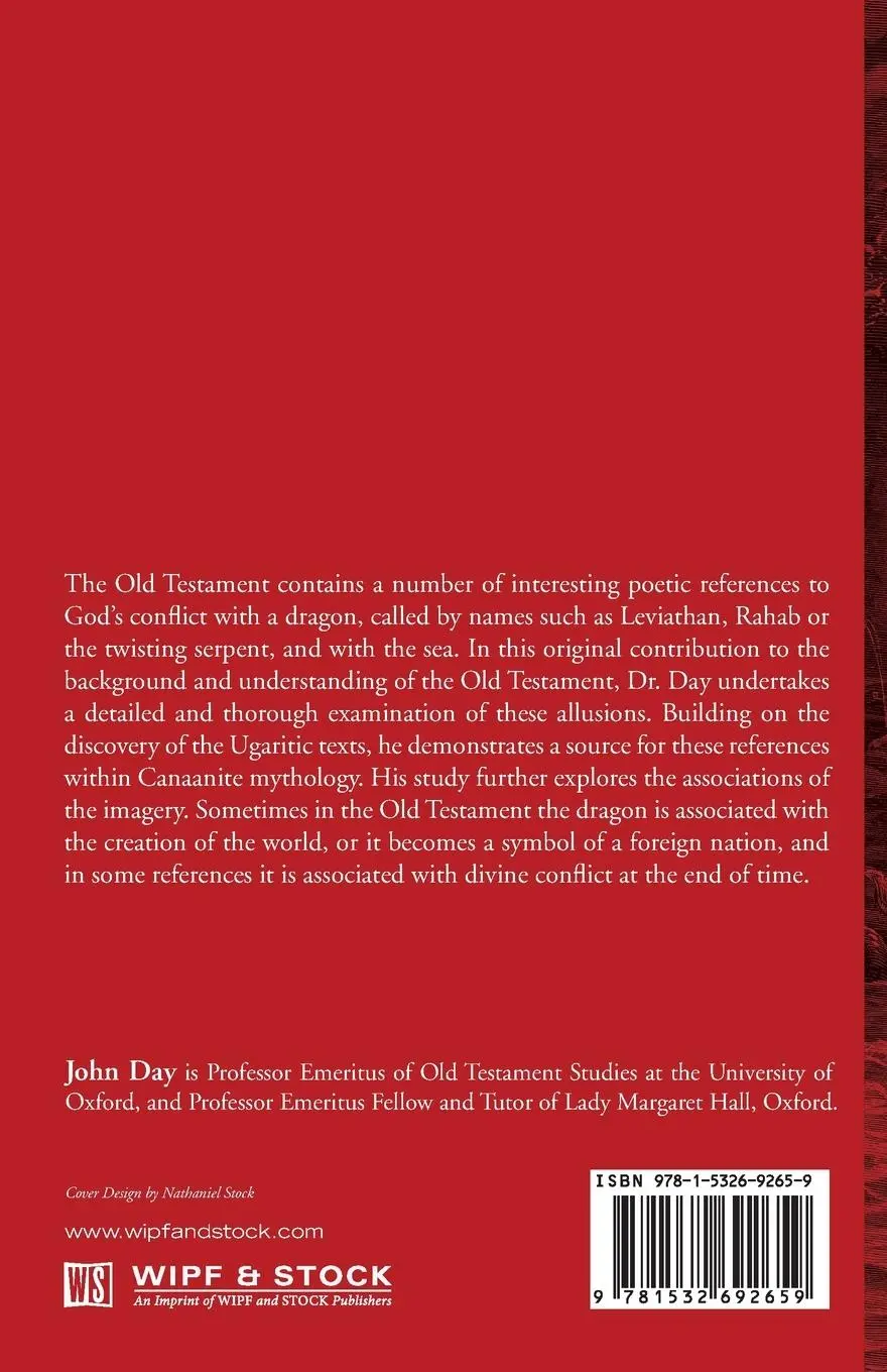 Rückseite: 9781532692659 | God's Conflict with the Dragon and the Sea | John Day | Taschenbuch