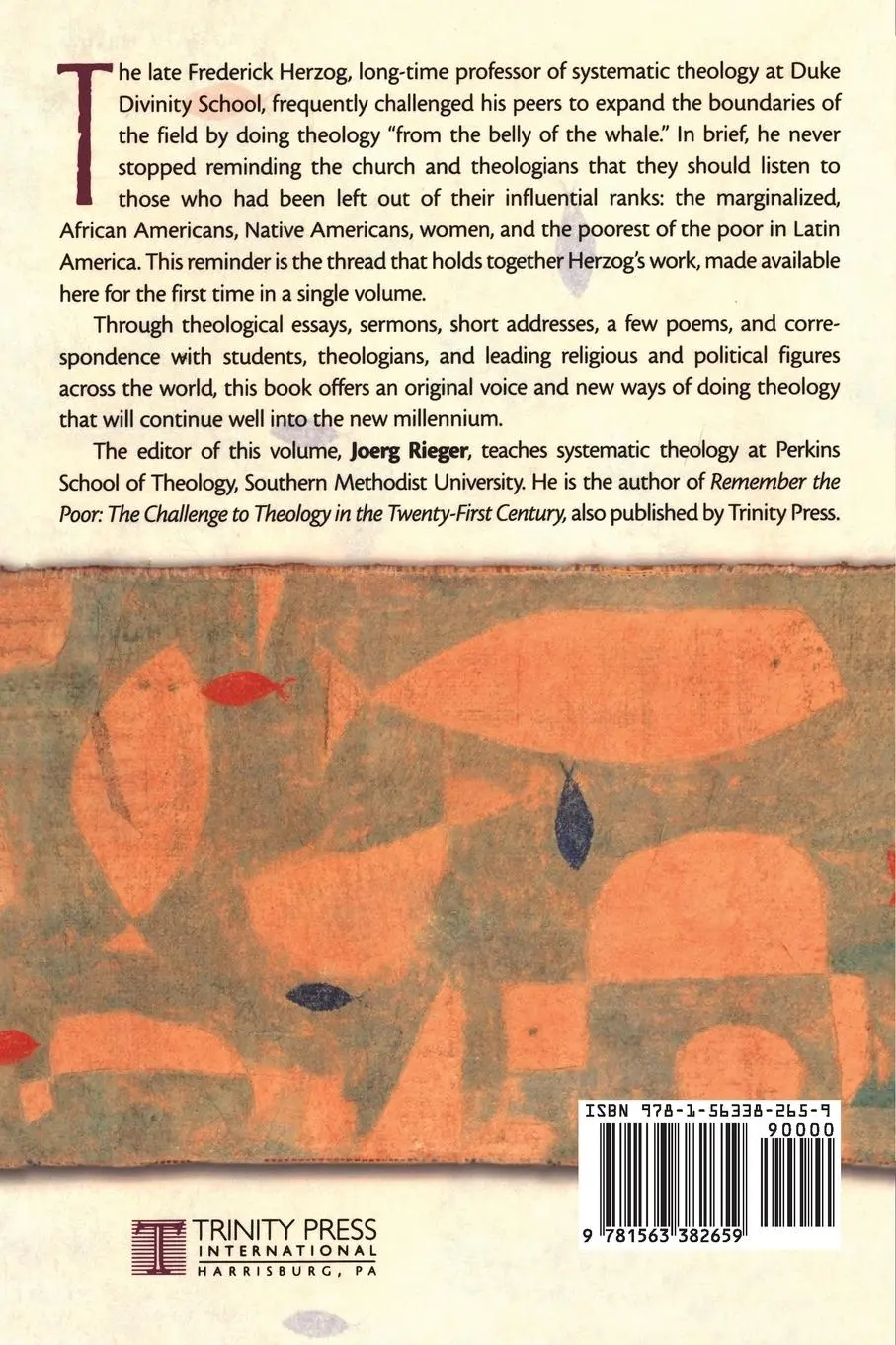 Rückseite: 9781563382659 | Theology from the Belly of the Whale | Joerg Rieger (u. a.) | Buch