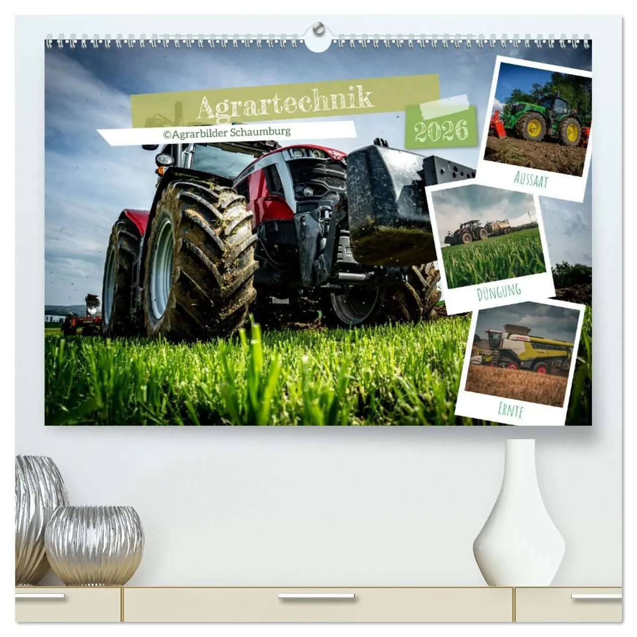 Cover: 9783457492659 | Agrartechnik (hochwertiger Premium Wandkalender 2026 DIN A2 quer),...