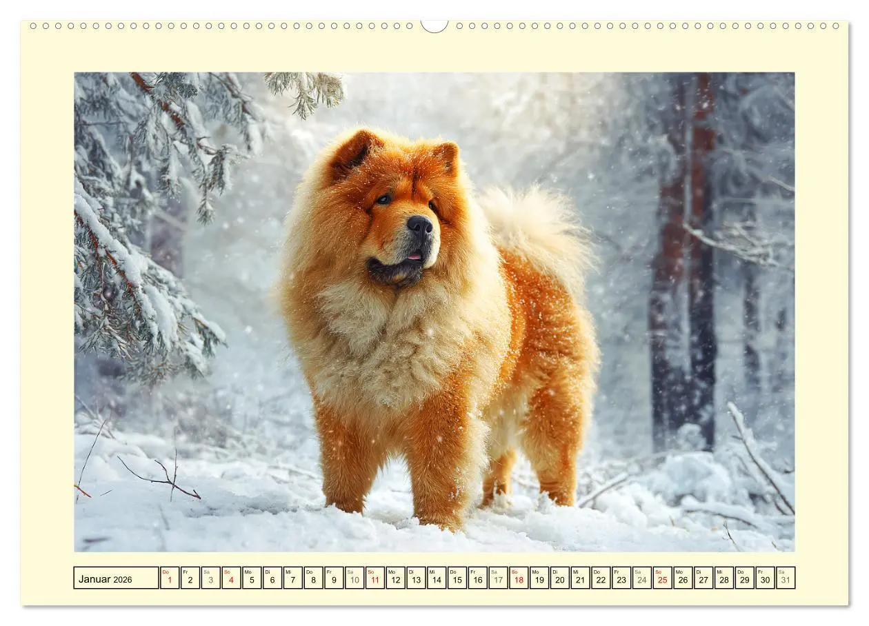 Bild: 9783457942659 | Chow Chow Momente. Fellpoesie aus dem Reich der Mitte (Wandkalender...