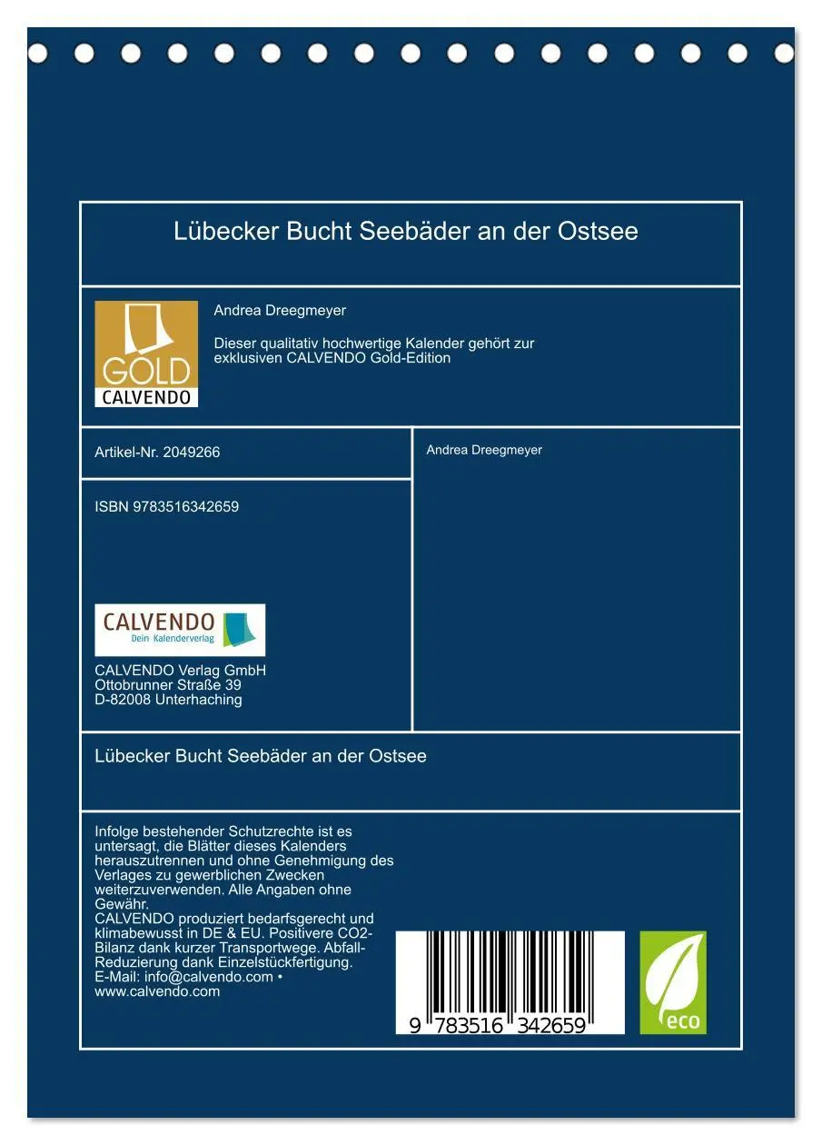 Bild: 9783516342659 | Lübecker Bucht Seebäder an der Ostsee (Tischkalender 2026 DIN A5...