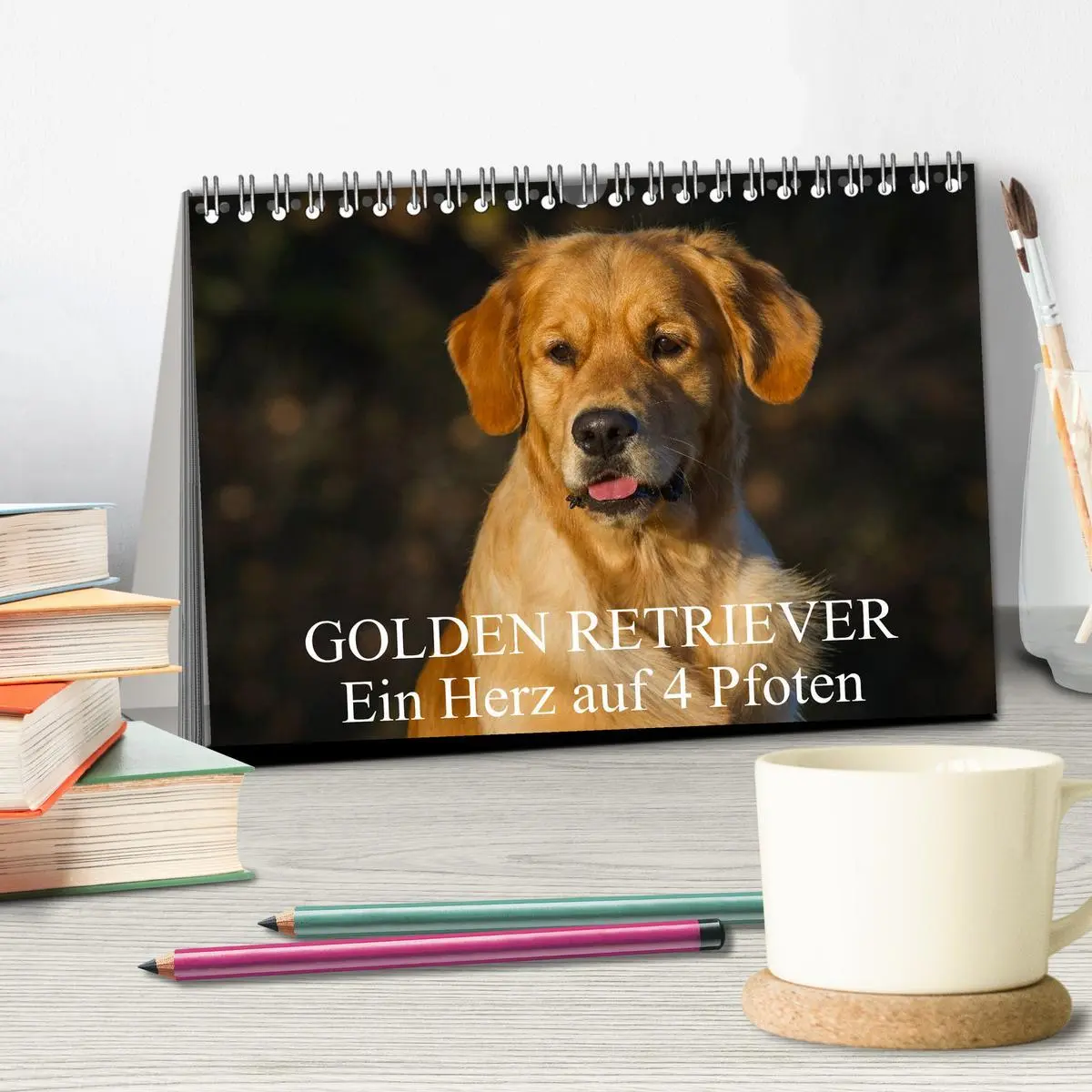 Bild: 9783516192759 | Golden Retriever - Ein Herz auf 4 Pfoten (Tischkalender 2026 DIN A5...