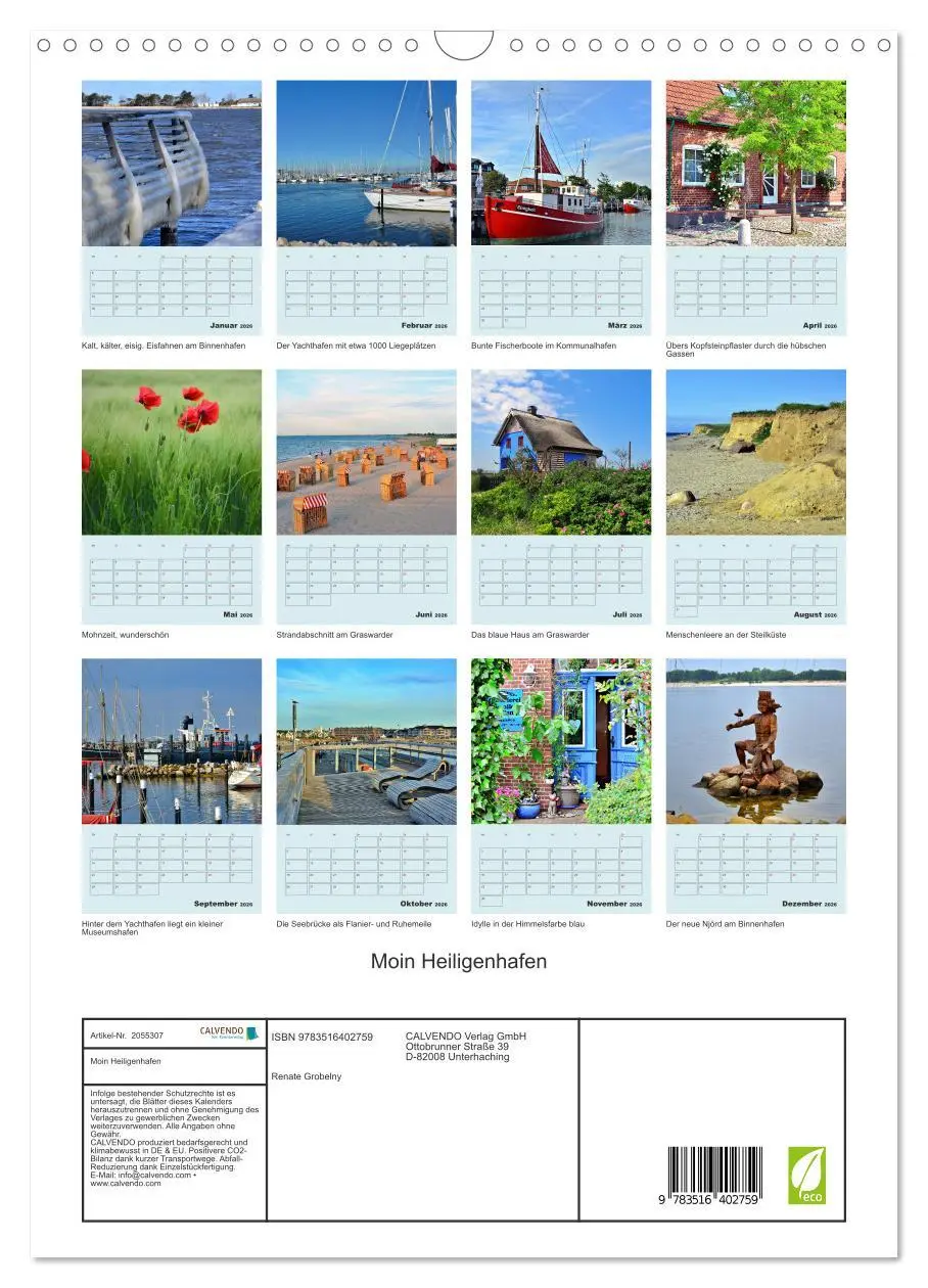 Bild: 9783516402759 | Moin Heiligenhafen (Wandkalender 2026 DIN A3 hoch), CALVENDO...