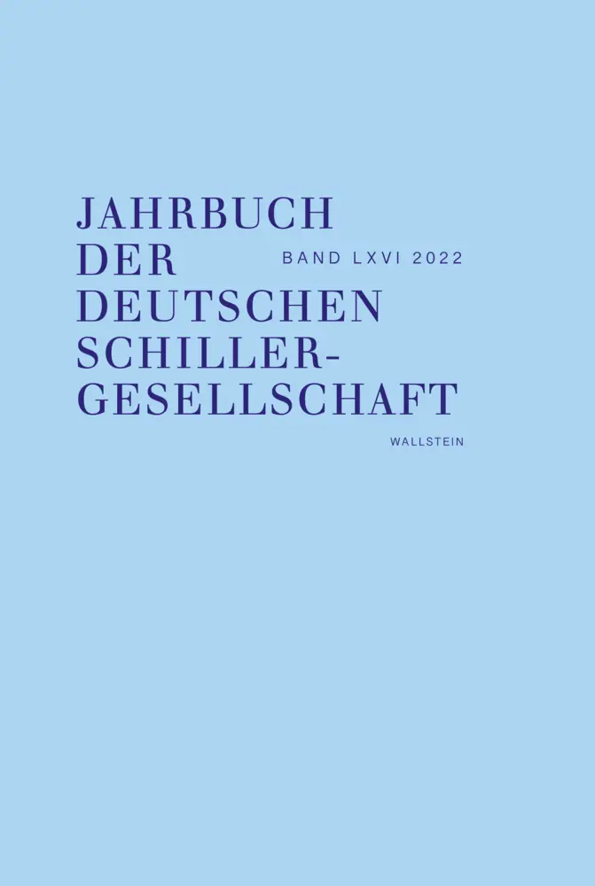 Cover: 9783835352759 | Jahrbuch der Deutschen Schillergesellschaft | Alexander Honold (u. a.)