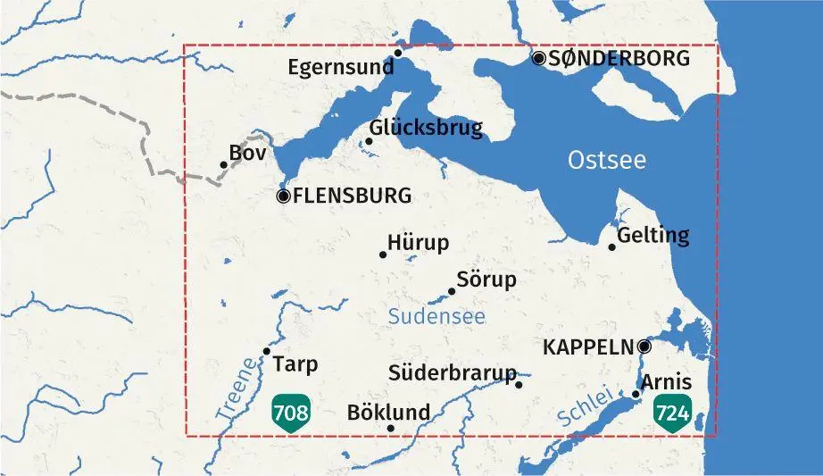 Bild: 9783991542759 | KOMPASS Wanderkarte 707 Flensburg / Flensborg - Kappeln, Mitte des...