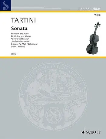 Cover: 9790001102759 | Sonata Sol M. (Trillo Del Diavolo) (Kehr/Kreisler) | Giuseppe Tartini