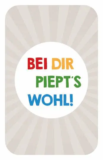 Bild: 4260478342859 | Kartenspiel: Bei dir piept's wohl! | Arno Steinwender (u. a.) | Spiel