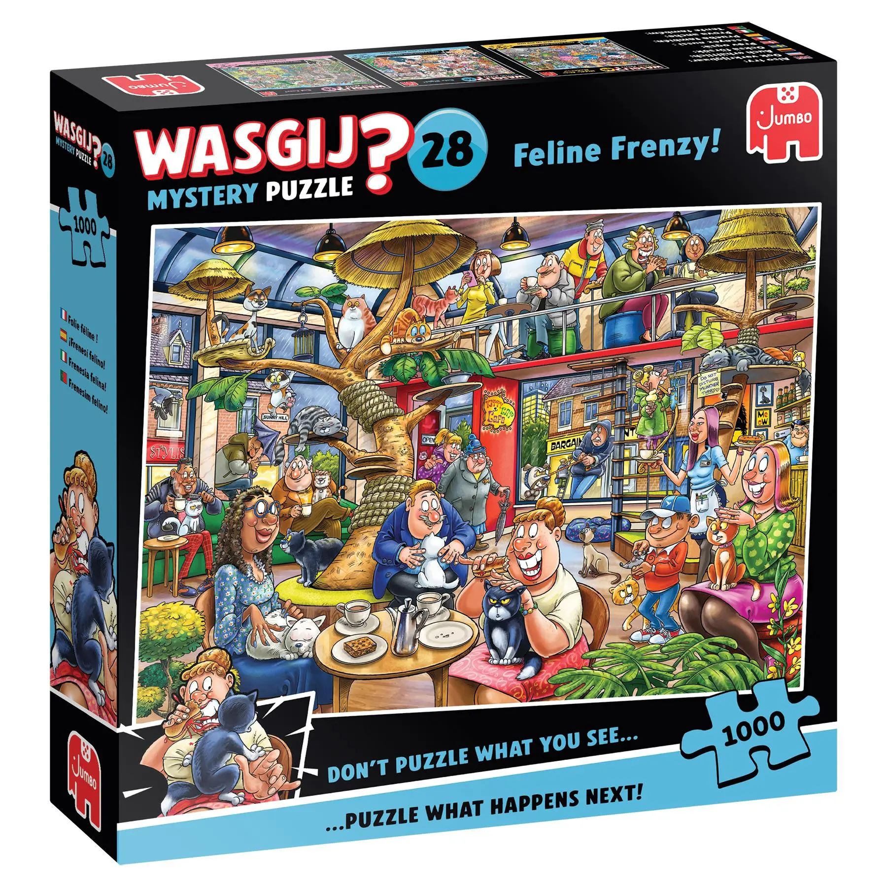 Bild: 8721017602859 | Wasgij Mystery 28 - Feline Frenzy - Puzzle 1000 Teile | Spiel | 2025