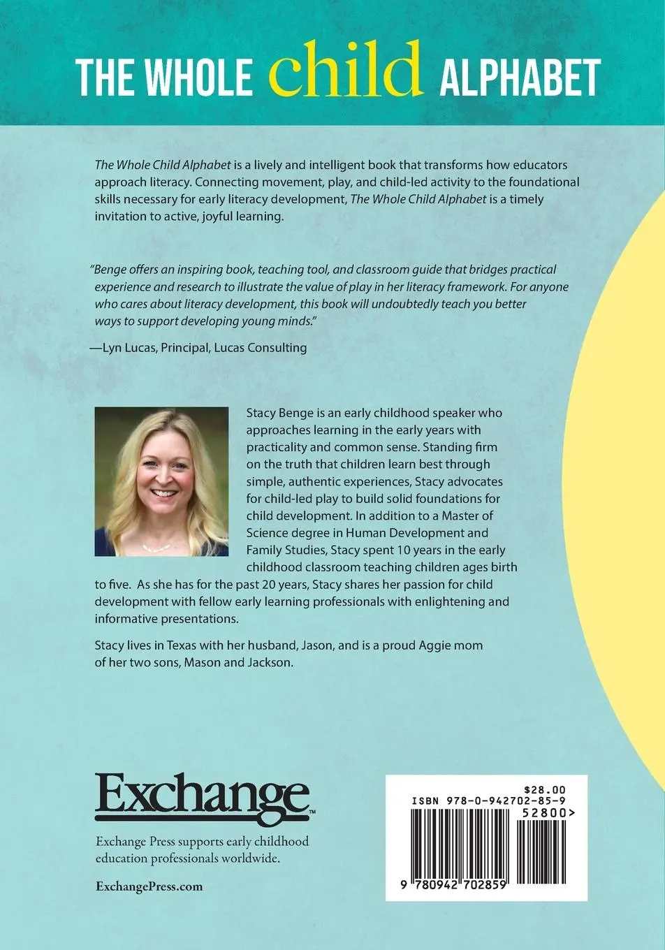 Rückseite: 9780942702859 | The Whole Child Alphabet | M. S. Stacy Benge | Taschenbuch | Englisch