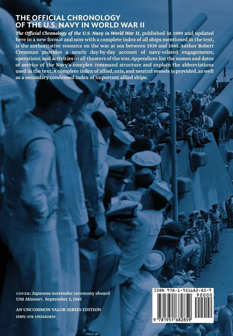 Rückseite: 9781951682859 | The Official Chronology of the U.S. Navy in World War II | Cressman